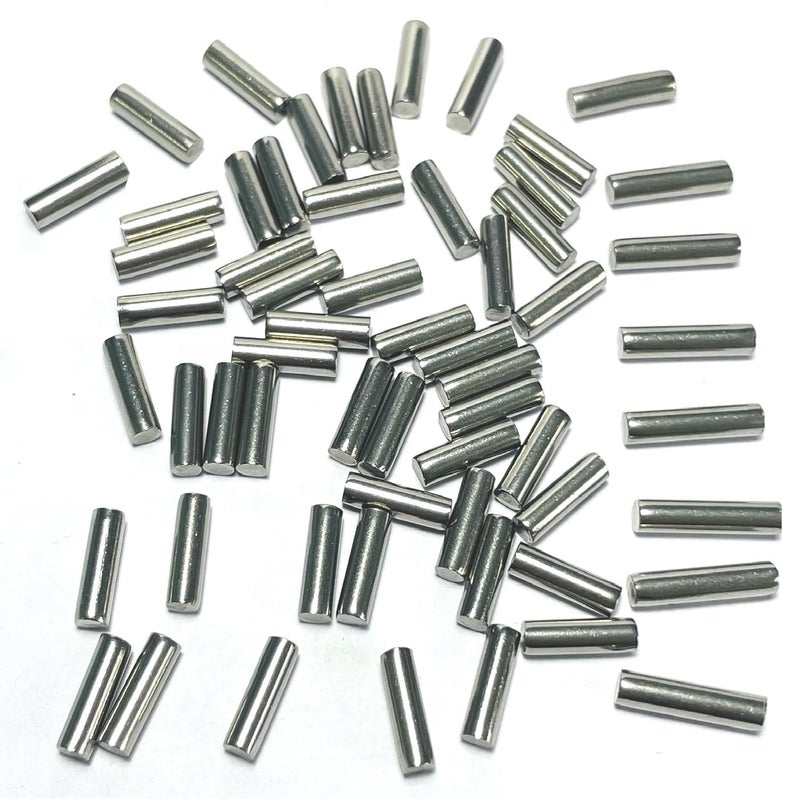 ZDingTech 60pcs 3mm x 14mm Dowel Pins,3mm Metal Dowel pins M3 3mm Shelf Pegs,Support Shelves,3mm x 14mm Metal Rod.304 Stainless Steel Wood Bunk Bed pegs - Image 3